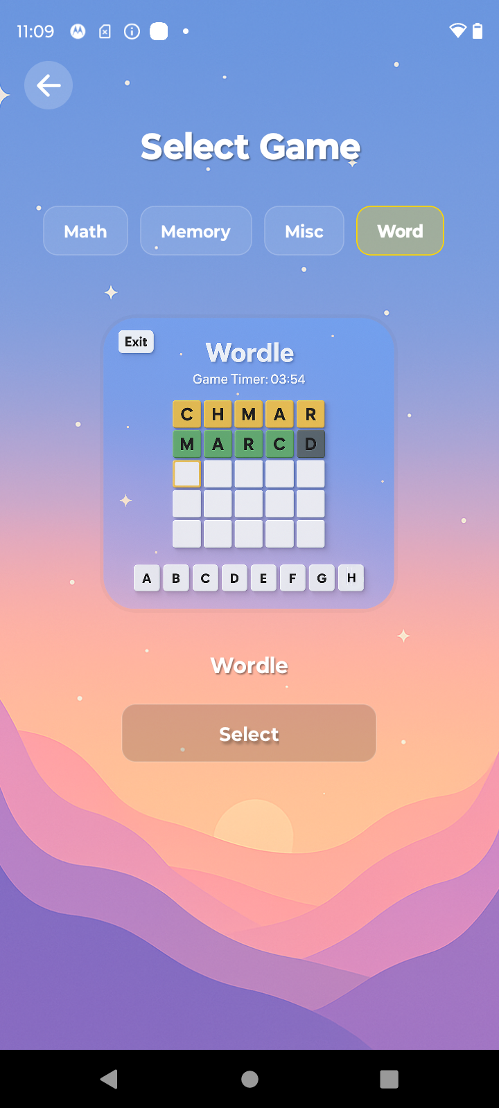 Select the Games and Participation Fee screenshot 1
